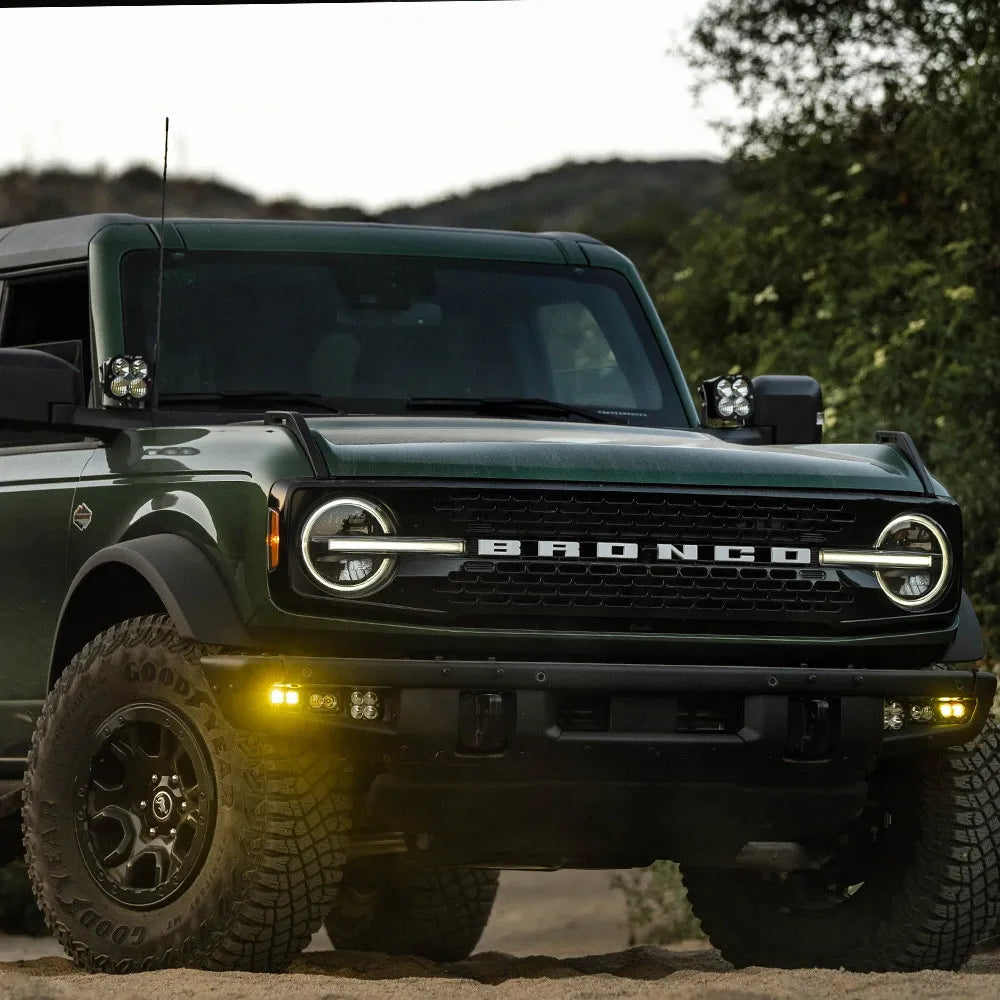 FORD BRONCO S2 SAE “PRO” FOG POCKET LIGHT KIT - FORD 2021-ON BRONCO; STEEL BUMPER Main image