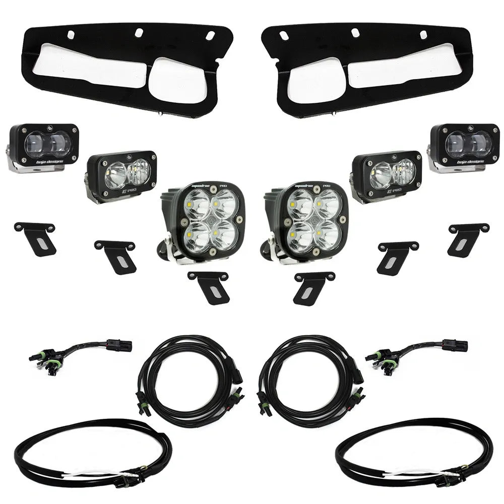 FORD BRONCO S2 SAE “PRO” FOG POCKET LIGHT KIT - FORD 2021-ON BRONCO; STEEL BUMPER