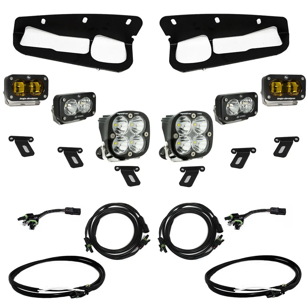 FORD BRONCO S2 SAE “PRO” FOG POCKET LIGHT KIT - FORD 2021-ON BRONCO; STEEL BUMPER