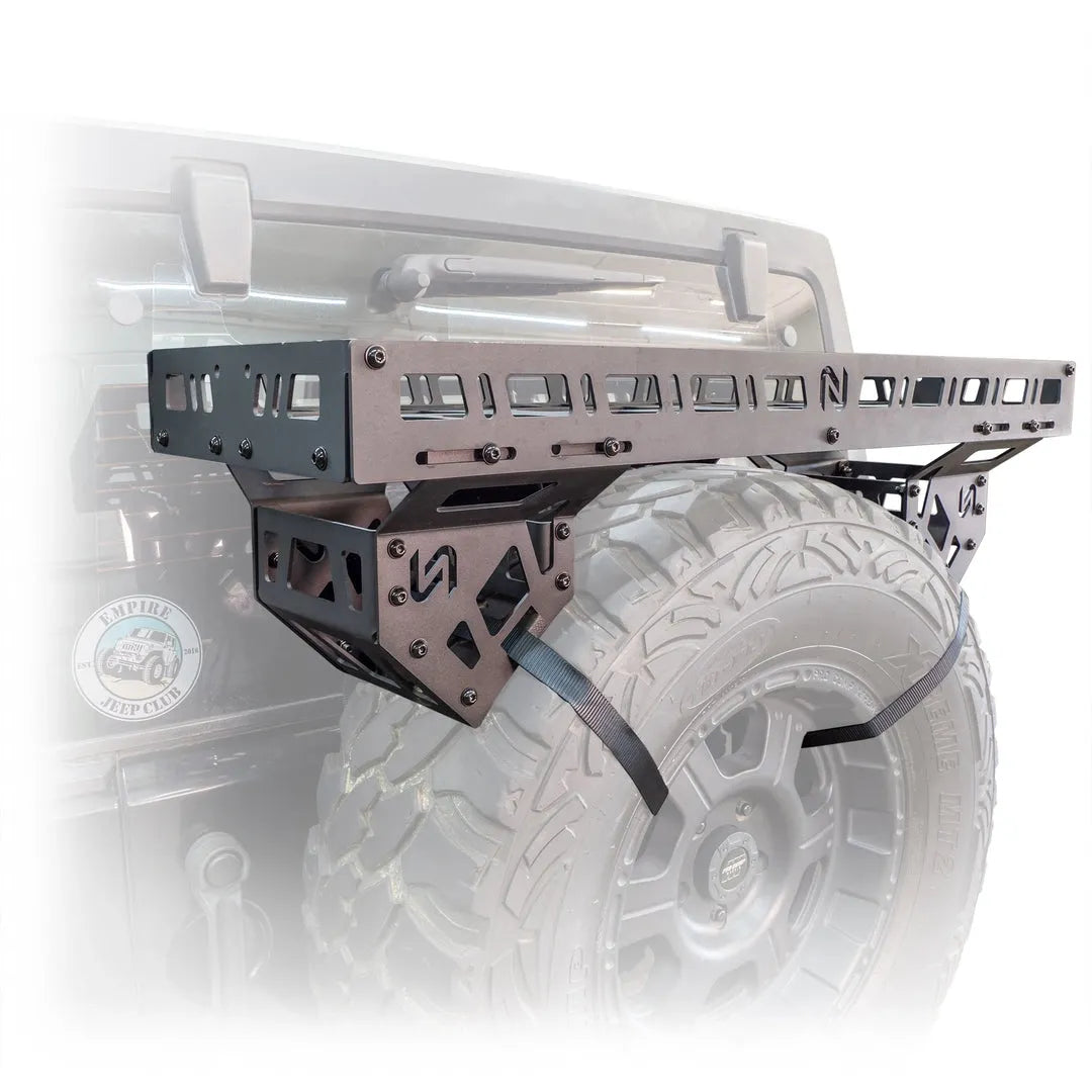 Universal Offroad Spare Tire Storage Rack - Offroad Ice Chest Carrier Main image