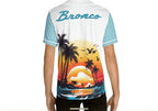Bronco Tropic Sunsets Women's baseball jersey