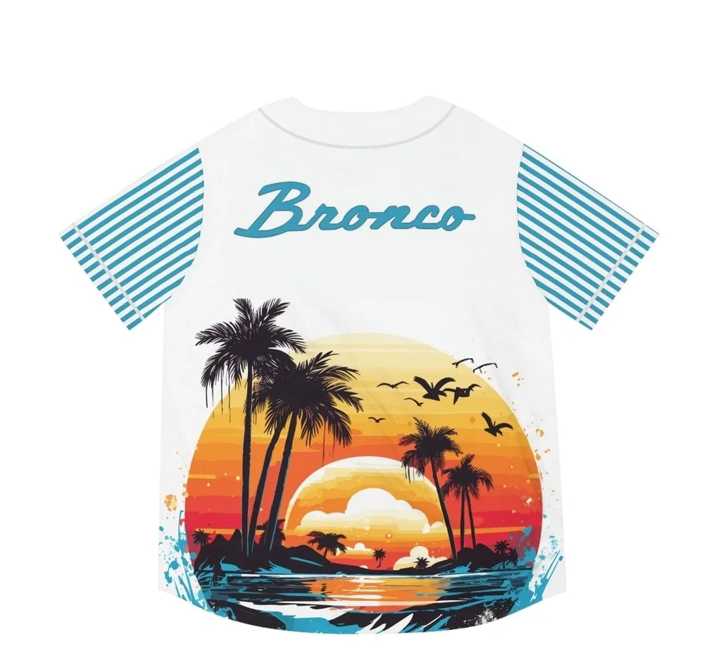 Bronco Tropic Sunsets Women's baseball jersey