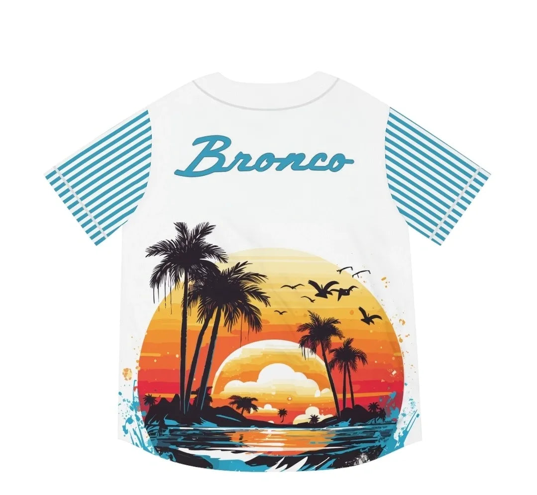 Bronco Tropic Sunsets Women's baseball jersey