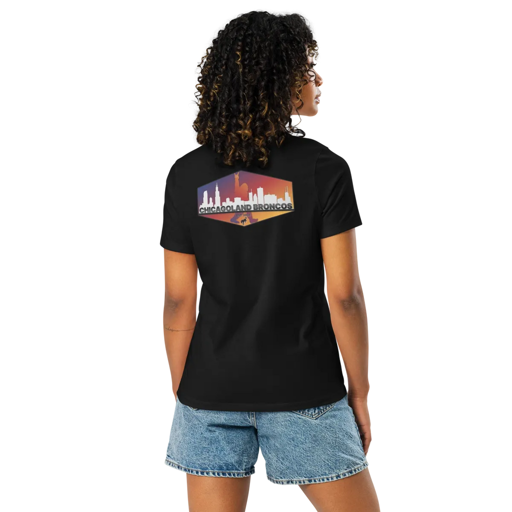 Chicagoland Broncos Women's T-shirt (double side logo)