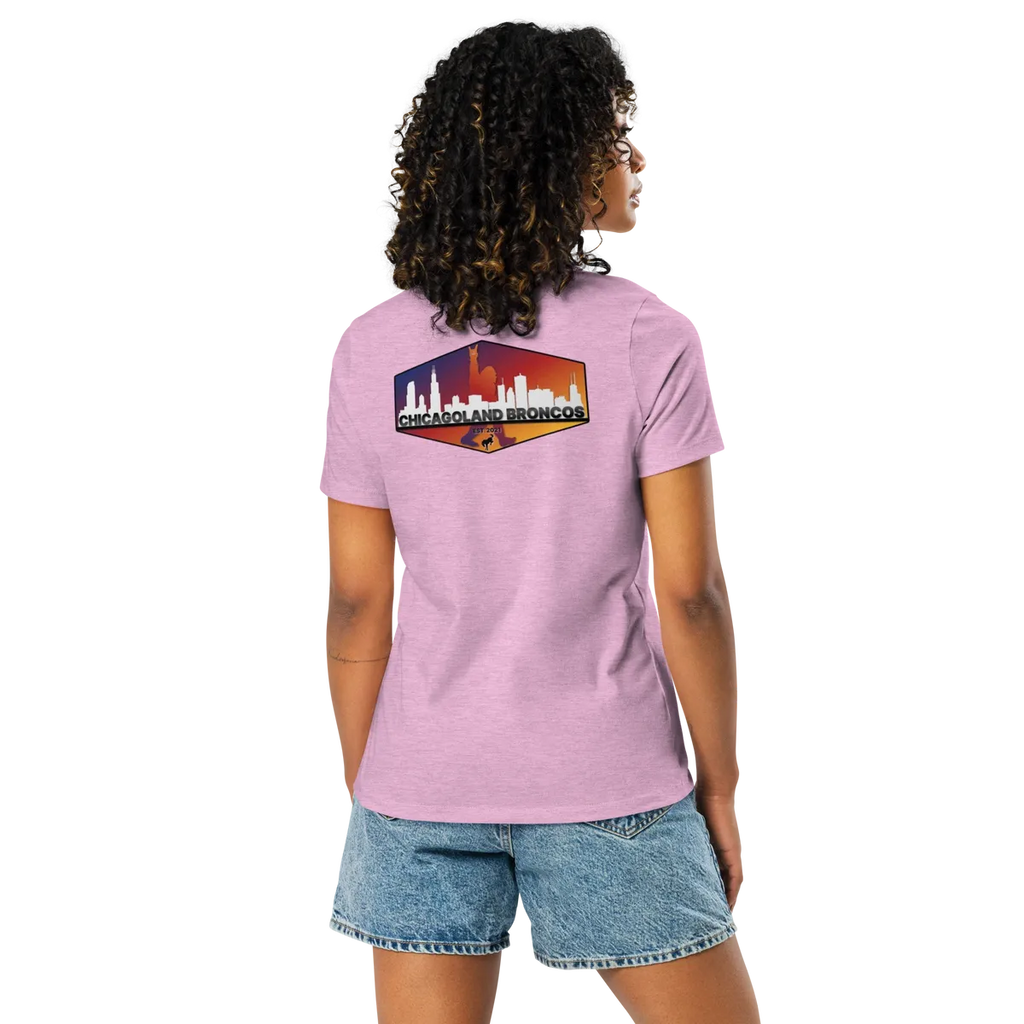 Chicagoland Broncos Women's T-shirt (double side logo)