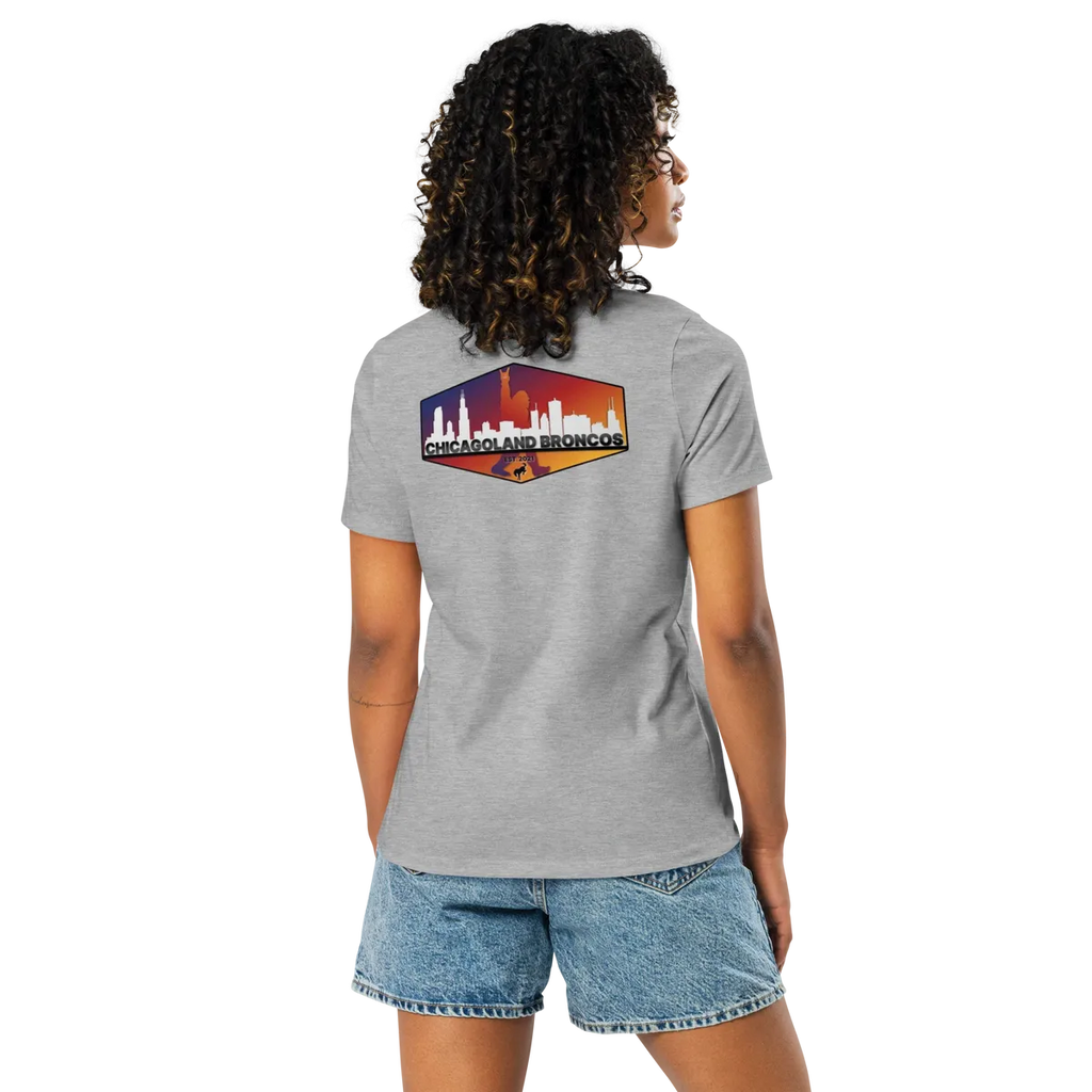 Chicagoland Broncos Women's T-shirt (double side logo)