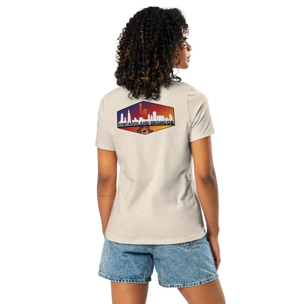 Chicagoland Broncos Women's T-shirt (double side logo)