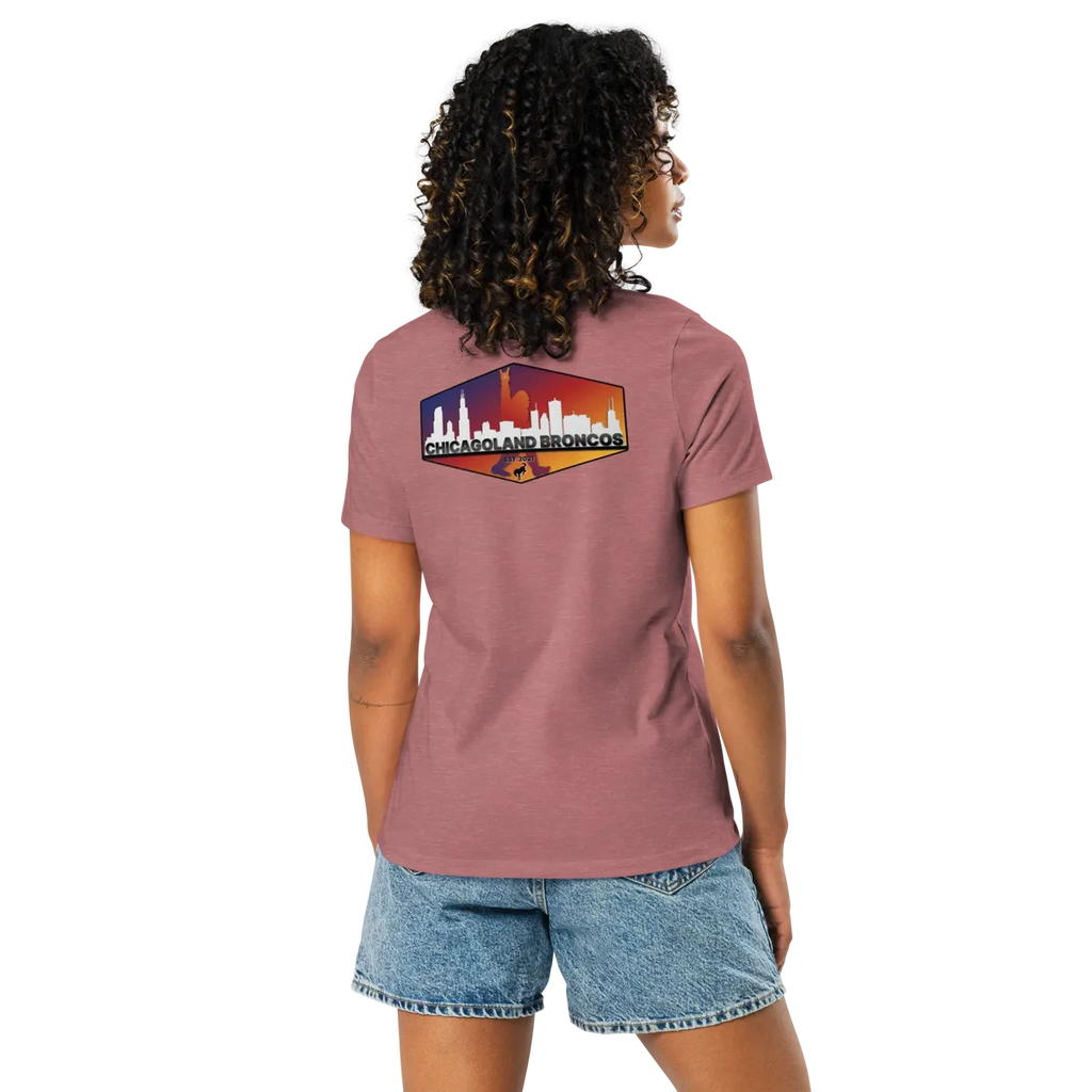 Chicagoland Broncos Women's T-shirt (double side logo)