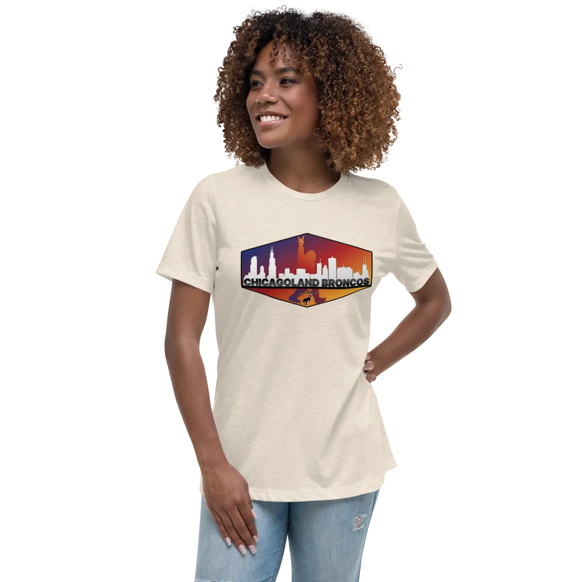 Chicagoland Bronco Women's T-shirt (front logo only)