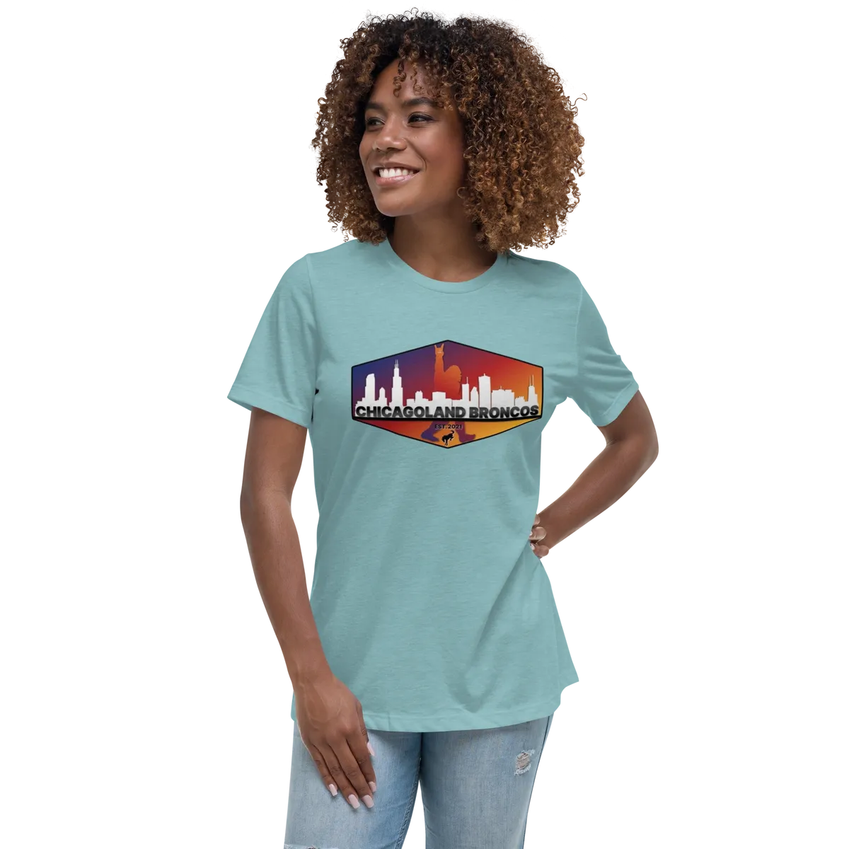 Chicagoland Bronco Women's T-shirt (front logo only)