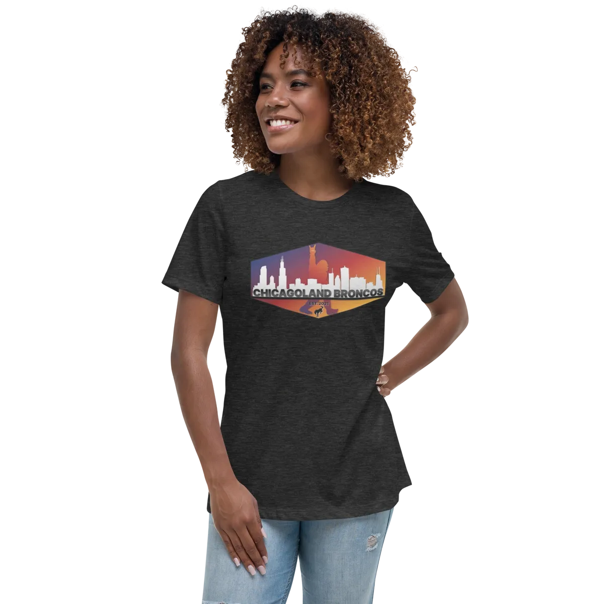 Chicagoland Bronco Women's T-shirt (front logo only)