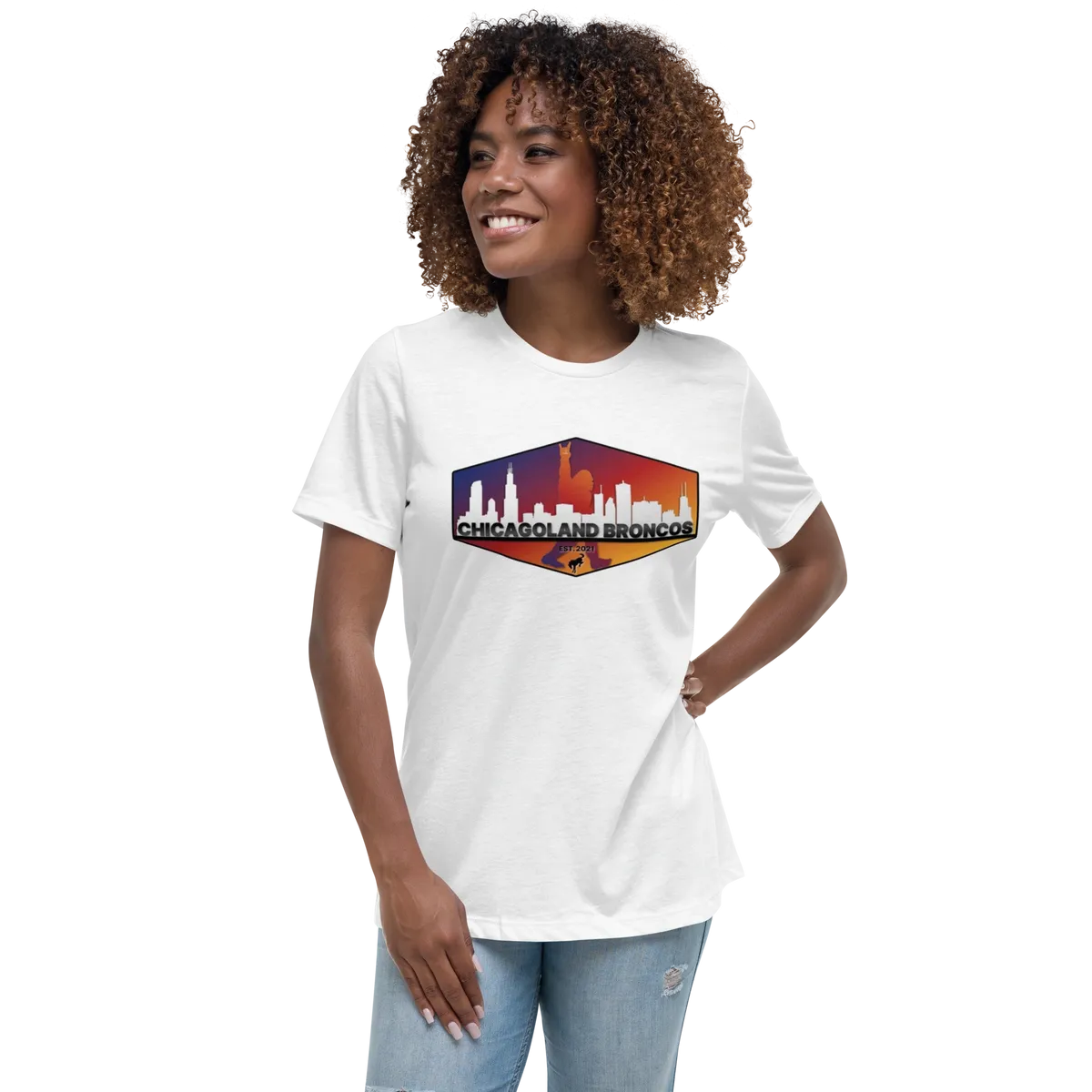 Chicagoland Bronco Women's T-shirt (front logo only)