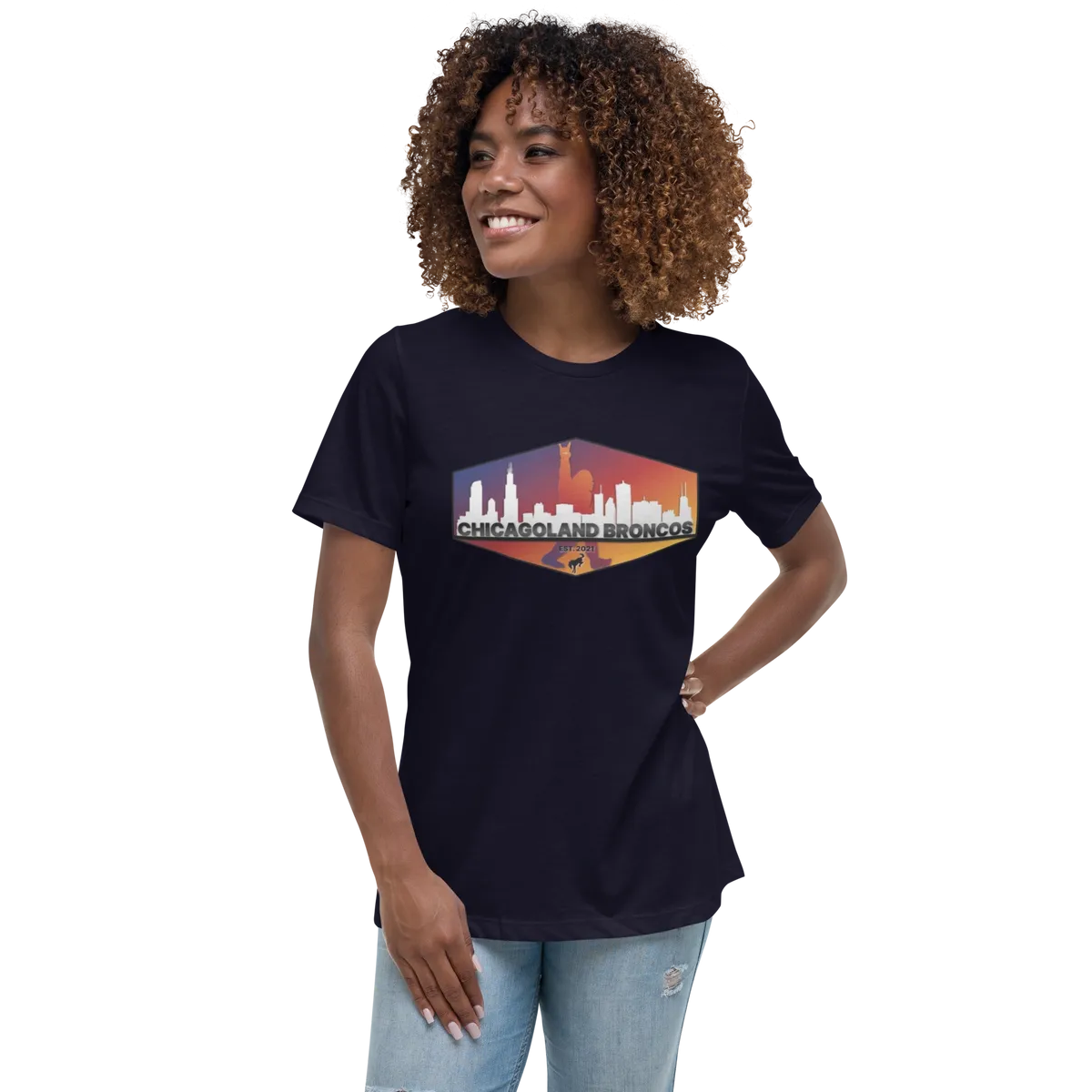 Chicagoland Bronco Women's T-shirt (front logo only)