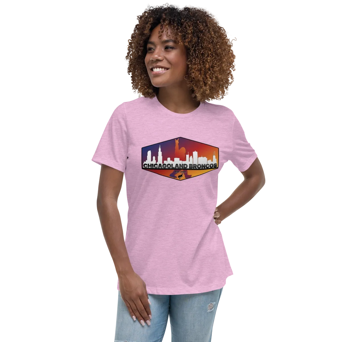 Chicagoland Bronco Women's T-shirt (front logo only)