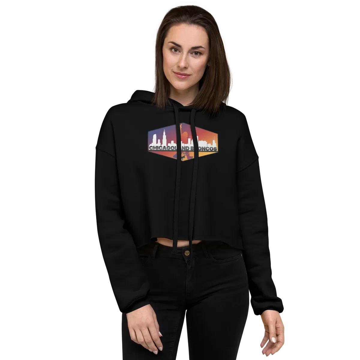 Chicagoland Broncos Crop Hoodie Main image