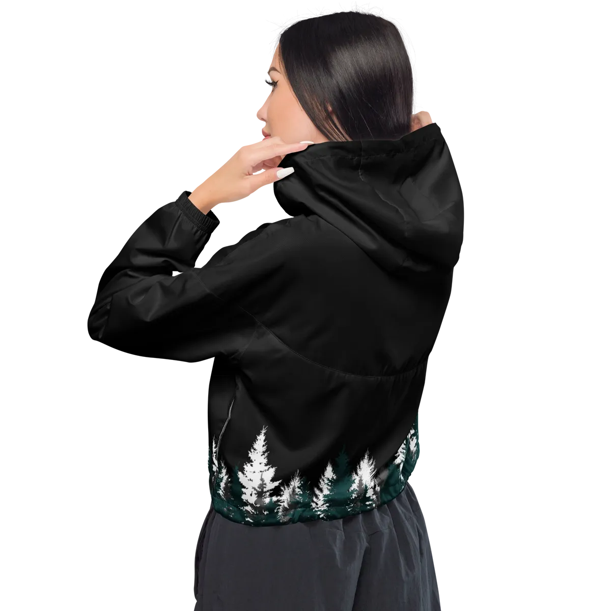 Alaska Broncos Crop windbreaker