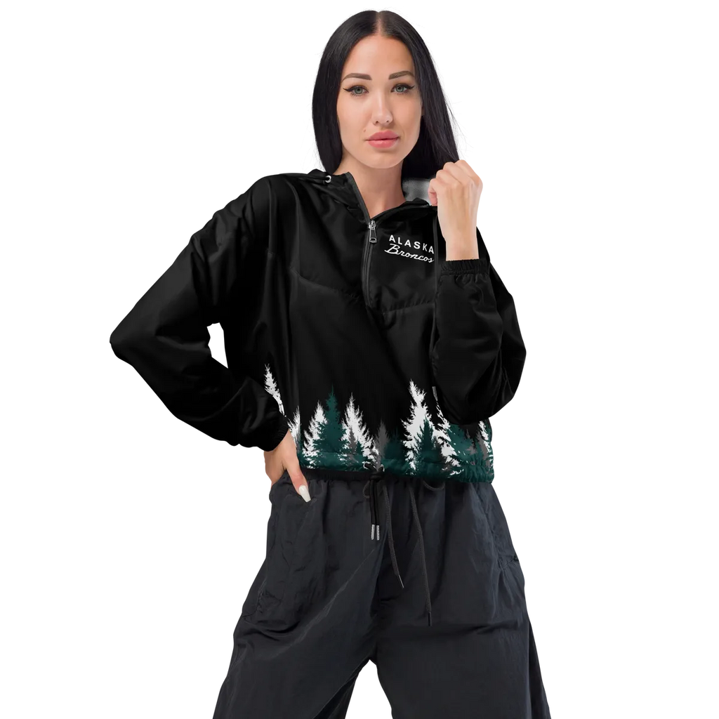 Alaska Broncos Crop windbreaker