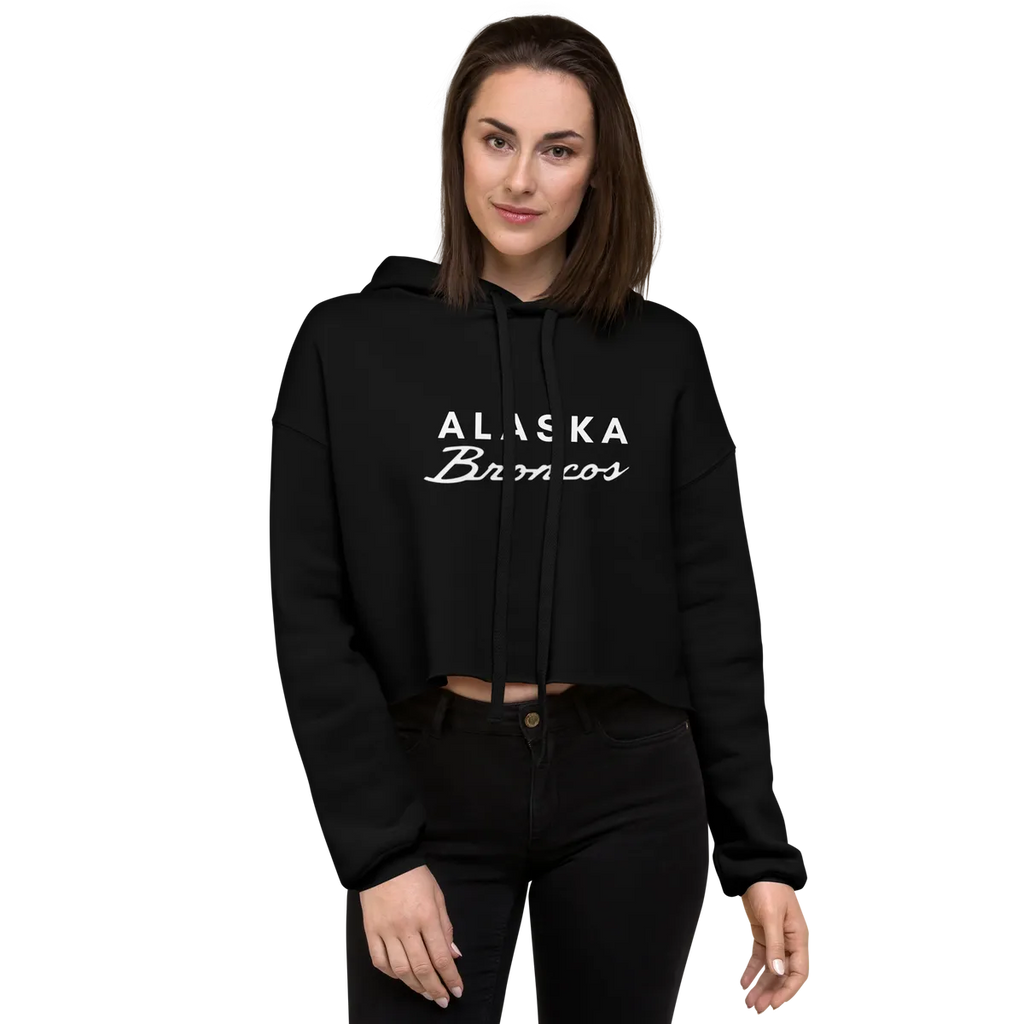 Alaska Broncos Crop Hoodie