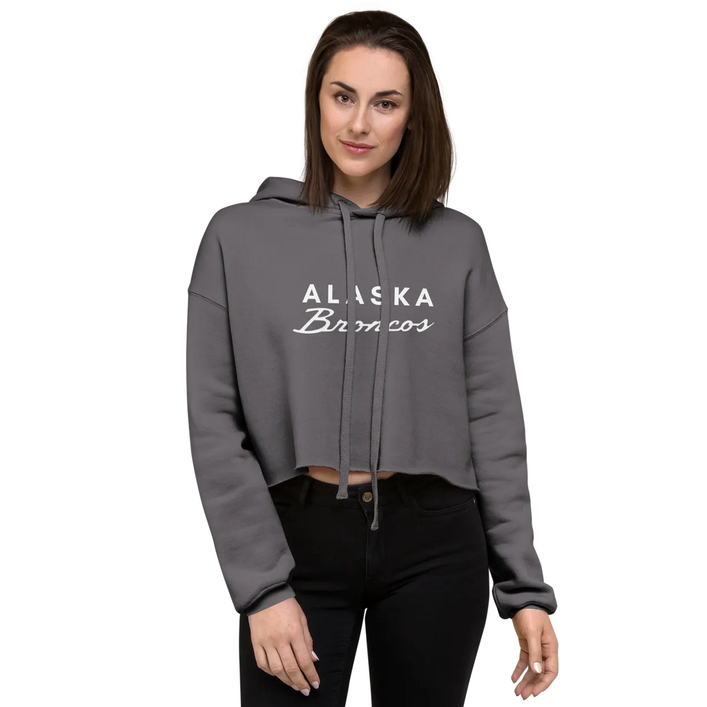 Alaska Broncos Crop Hoodie