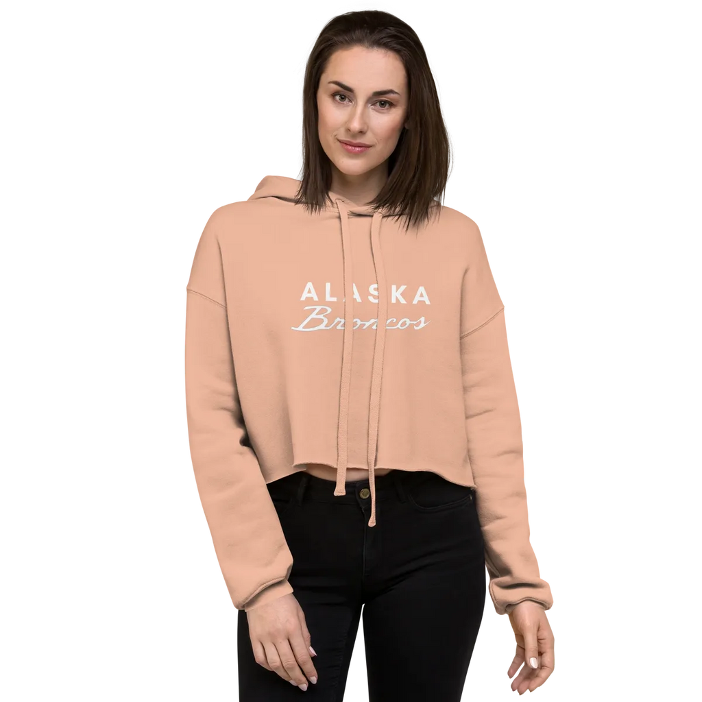 Alaska Broncos Crop Hoodie