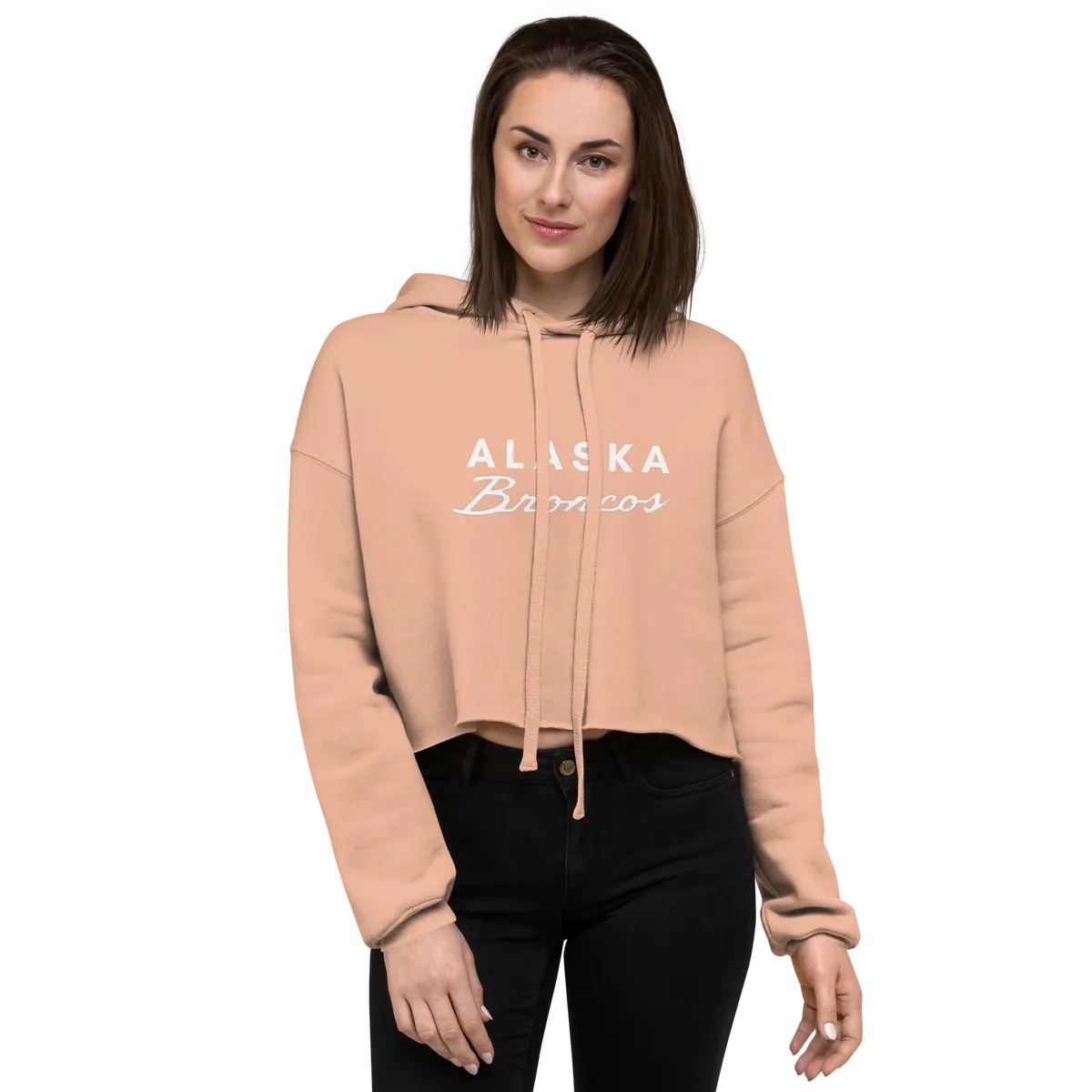 Alaska Broncos Crop Hoodie